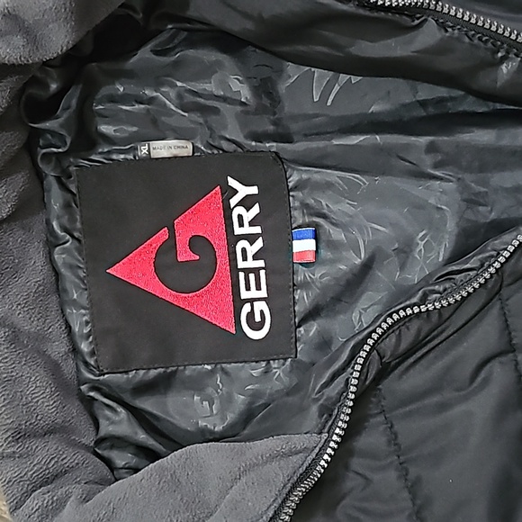 GERRY black mens puffer jacket coat sz XL - Picture 2 of 7